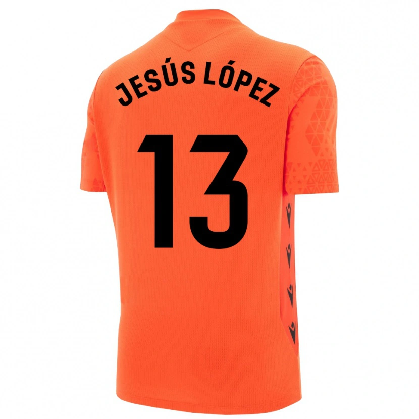 Danxen Criança Jesús López #13 Laranja Preto Camisola Guarda-Redes 2025/26 Camisa