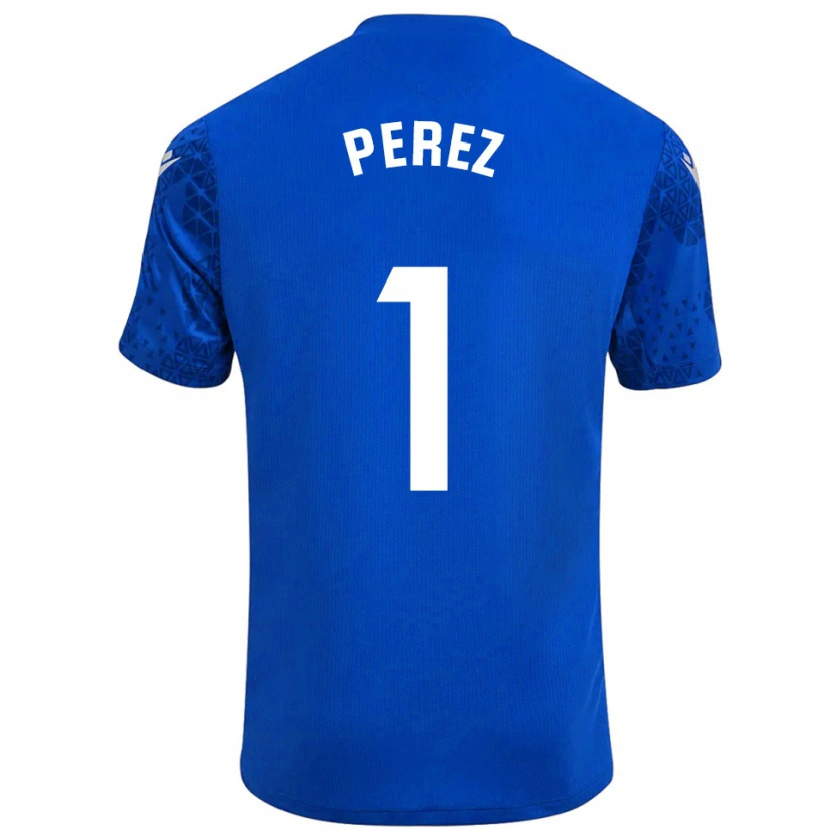 Danxen Criança Fer Pérez #1 Azul Branco Camisola Guarda-Redes 2025/26 Camisa