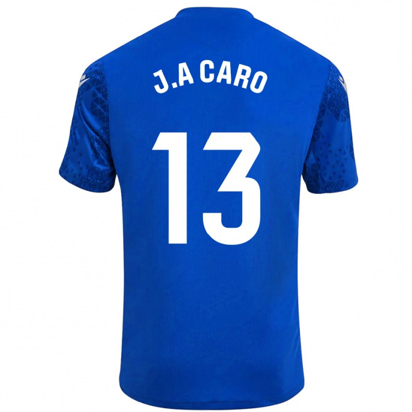 Danxen Criança José Antonio Caro #13 Azul Branco Camisola Guarda-Redes 2025/26 Camisa