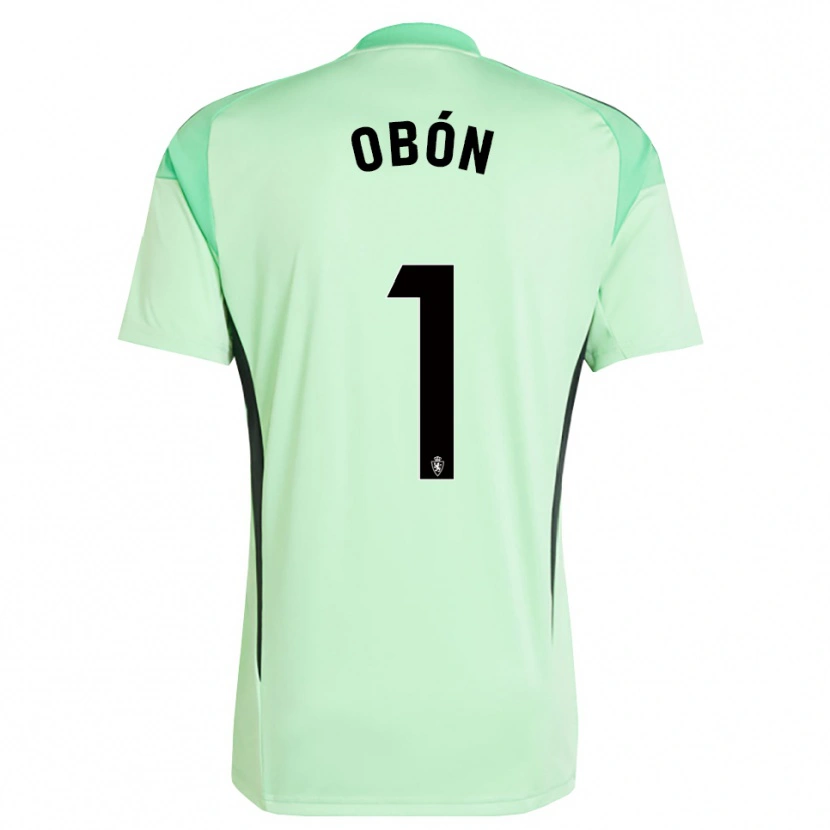 Danxen Criança Manuel Obón #1 Verde Mola Médio Camisola Guarda-Redes 2025/26 Camisa