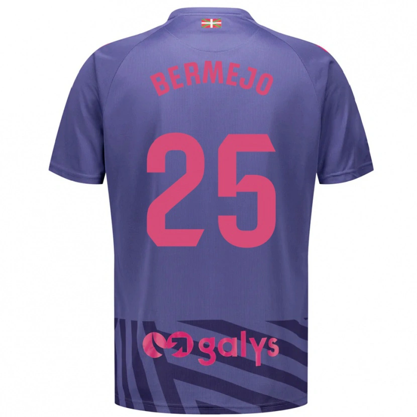 Danxen Criança Joseba Bermejo #25 Azul Cinza Roxo Camisola Guarda-Redes 2025/26 Camisa