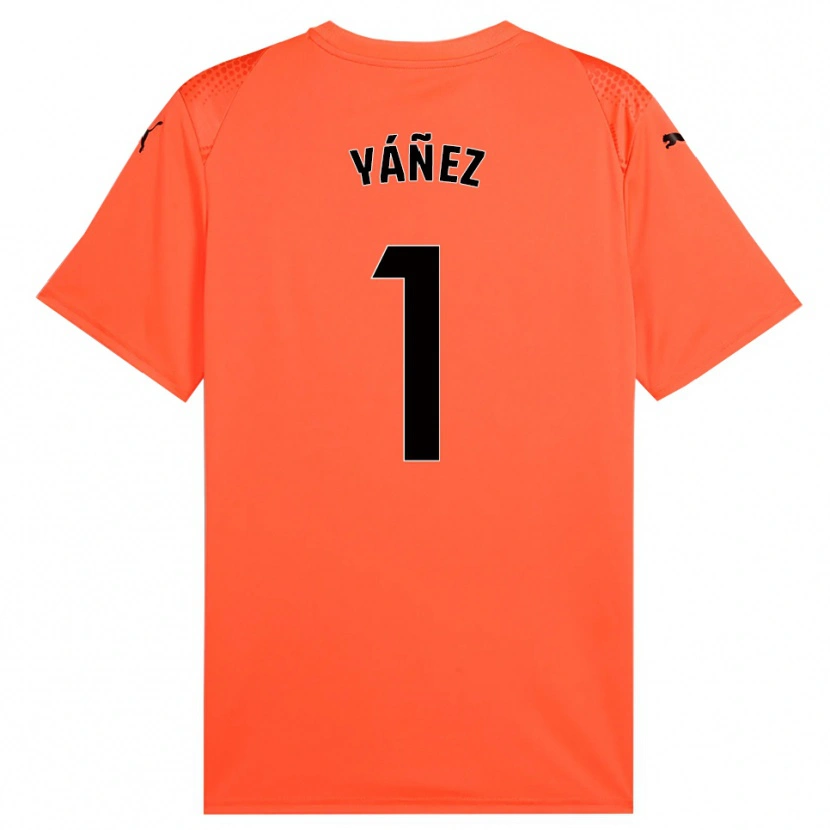Danxen Criança Rubén Yáñez #1 Laranja Preto Vermelho Camisola Guarda-Redes 2025/26 Camisa