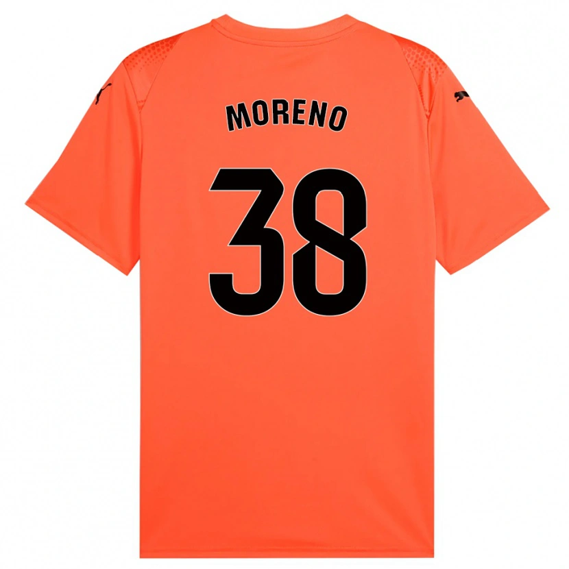 Danxen Criança Gerard Moreno #38 Laranja Preto Vermelho Camisola Guarda-Redes 2025/26 Camisa