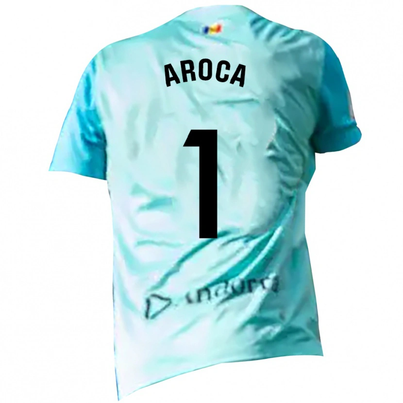 Danxen Criança Víctor Aroca #1 Ciano Preto Camisola Guarda-Redes 2025/26 Camisa