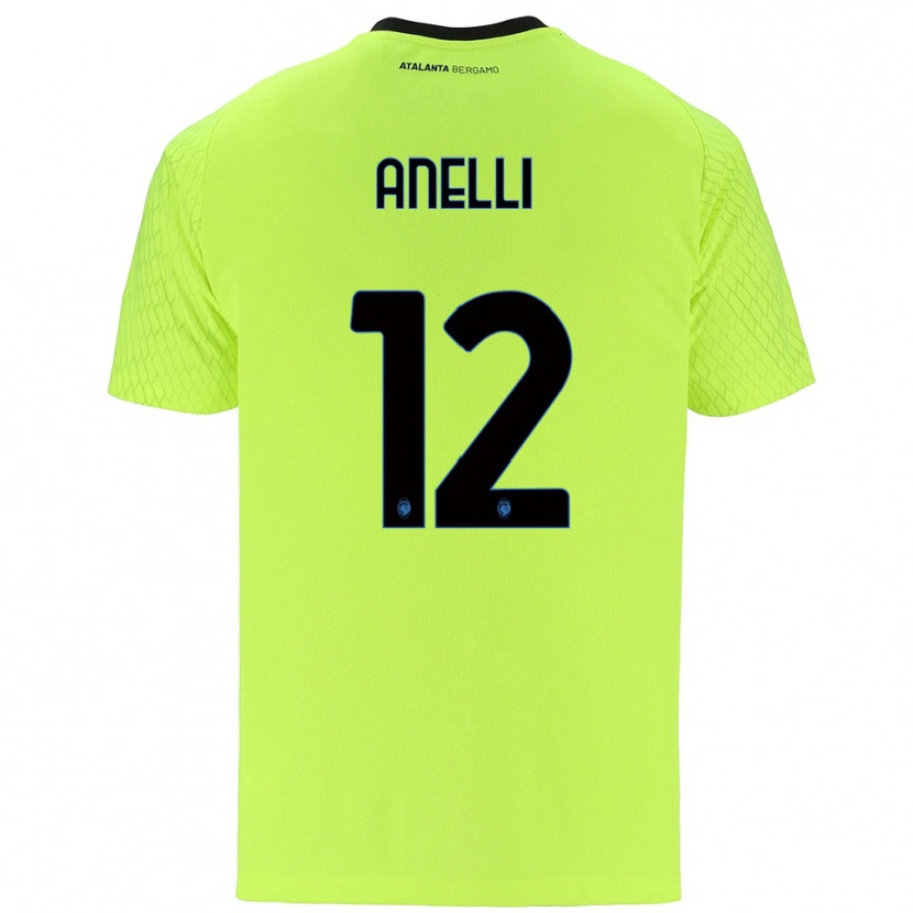 Danxen Criança Alessandro Anelli #12 Verde Amarelo Vermelho Camisola Guarda-Redes 2025/26 Camisa