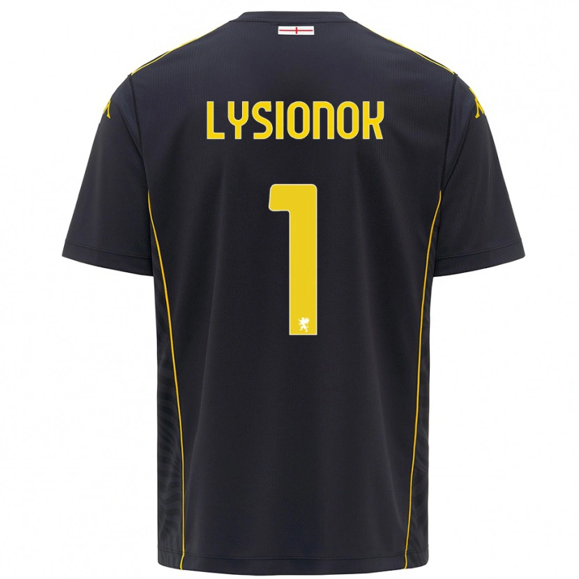 Danxen Criança Ernestas Lysionok #1 Preto Amarelo Camisola Guarda-Redes 2025/26 Camisa