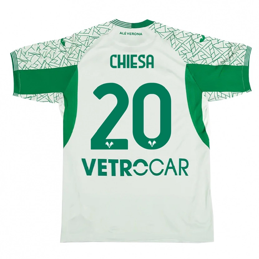 Danxen Criança Mattia Chiesa #20 Verde Vermelho Camisola Guarda-Redes 2025/26 Camisa