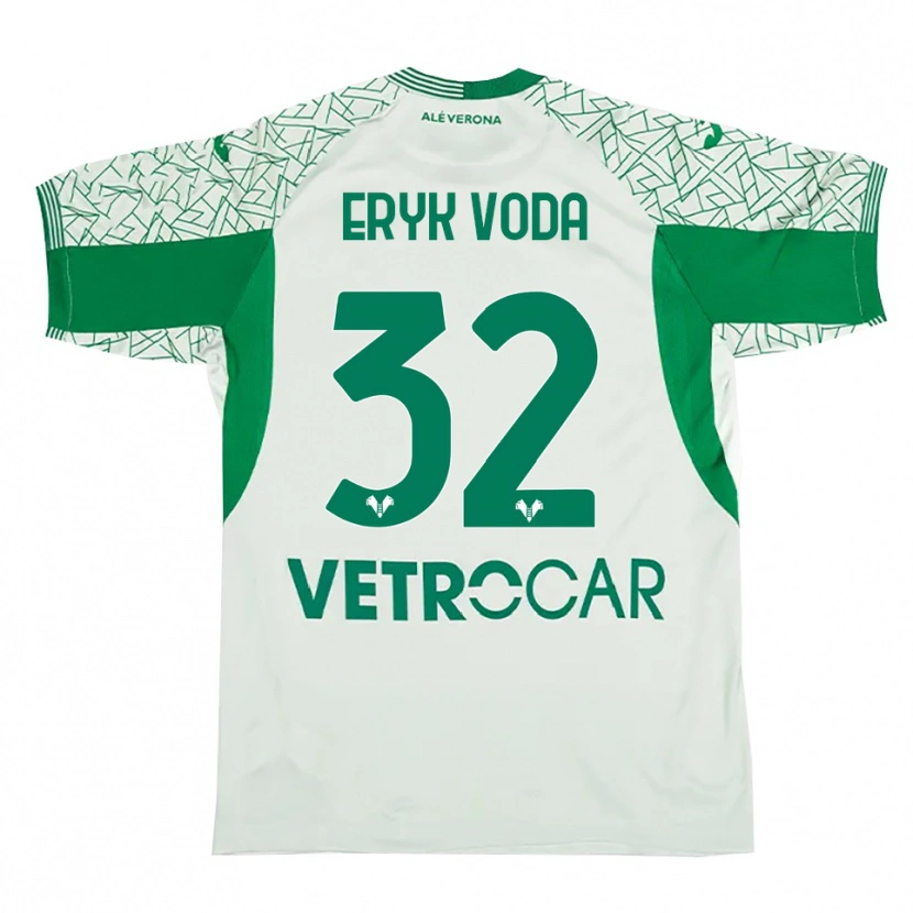 Danxen Criança Eryk Vodă #32 Verde Vermelho Camisola Guarda-Redes 2025/26 Camisa