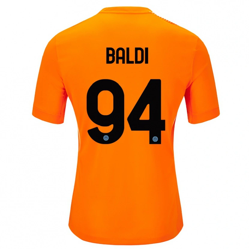 Danxen Criança Rachele Baldi #94 Laranja Claro Preto Camisola Guarda-Redes 2025/26 Camisa