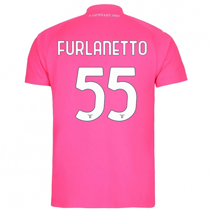 Danxen Criança Alessio Furlanetto #55 Rosa Intenso Camisola Guarda-Redes 2025/26 Camisa
