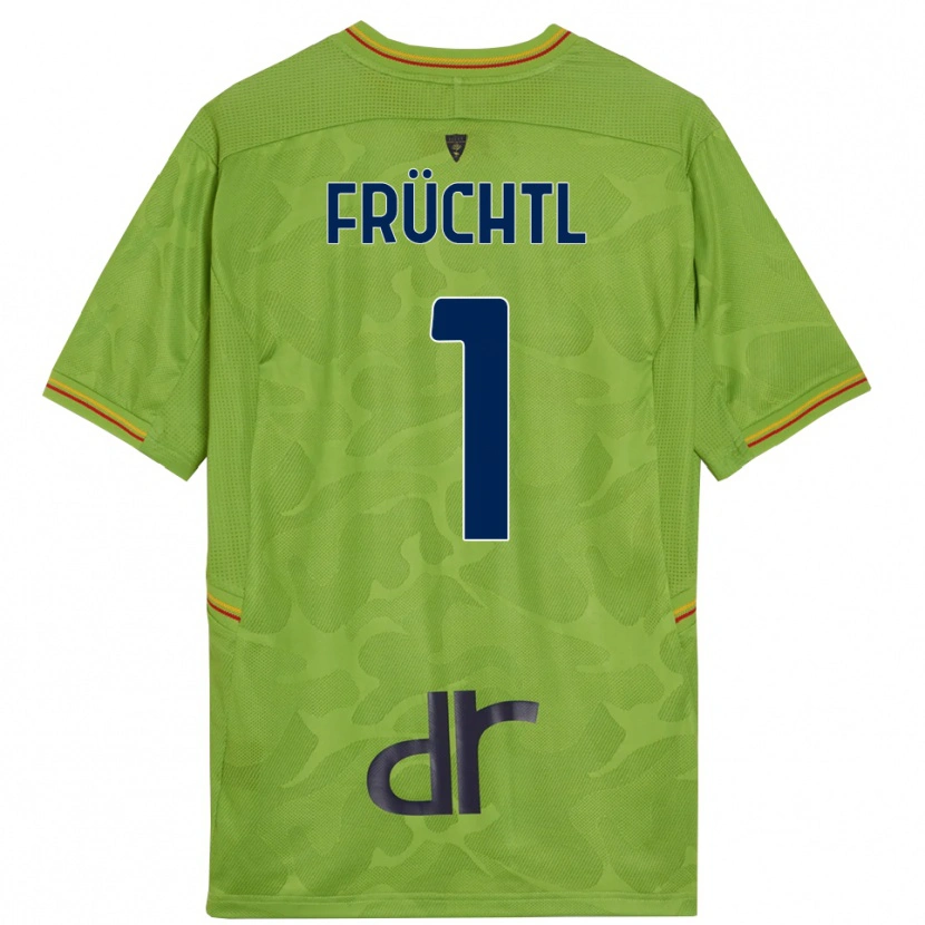 Danxen Criança Christian Früchtl #1 Verde Floresta Preto Camisola Guarda-Redes 2025/26 Camisa
