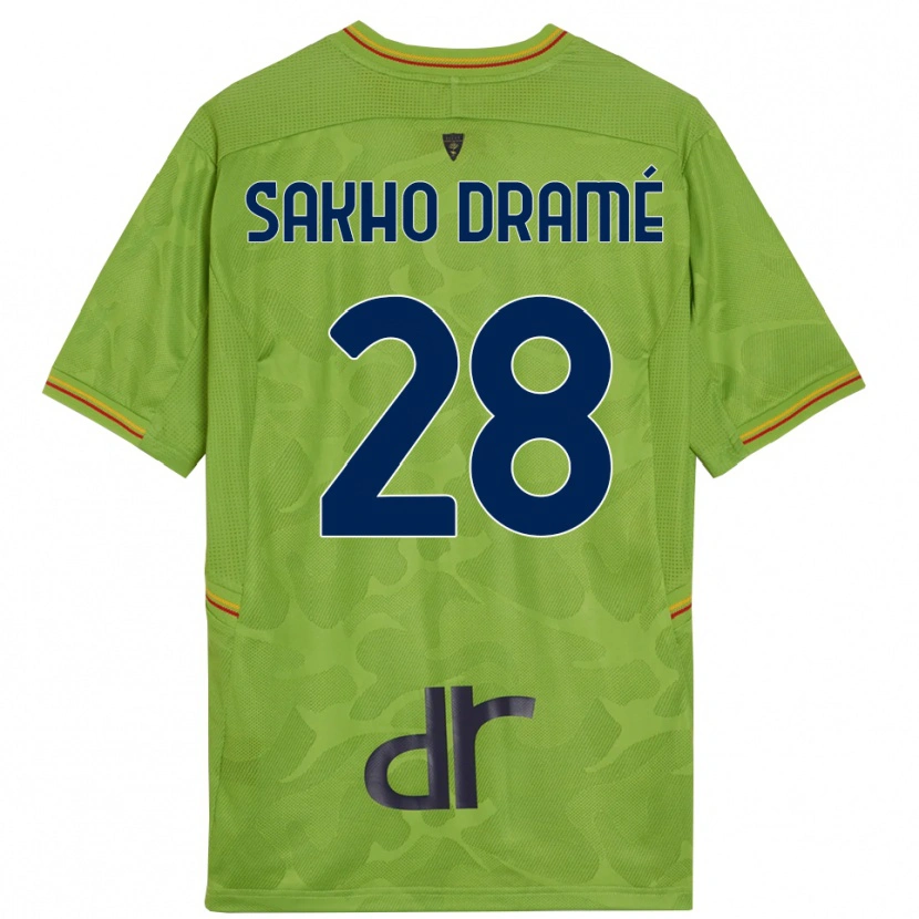 Danxen Criança Samba Sakho Dramé #28 Verde Floresta Preto Camisola Guarda-Redes 2025/26 Camisa