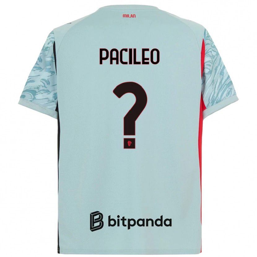 Danxen Criança Alessandro Pacileo #0 Azul Claro Vermelho Camisola Guarda-Redes 2025/26 Camisa
