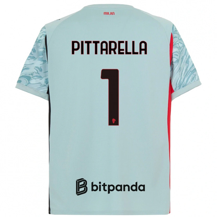Danxen Criança Matteo Pittarella #1 Azul Claro Vermelho Camisola Guarda-Redes 2025/26 Camisa