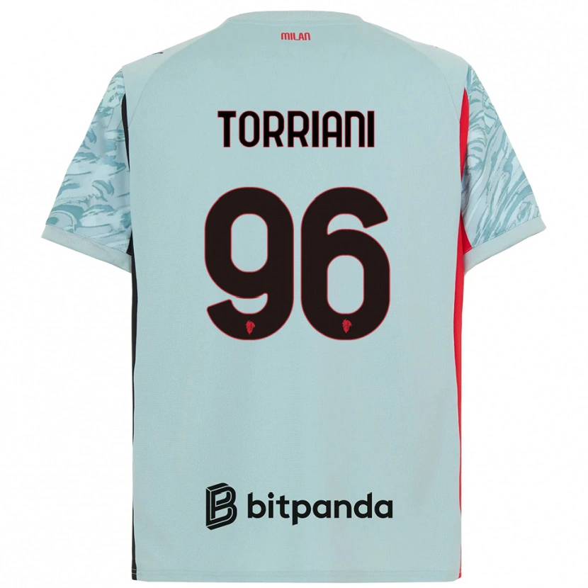 Danxen Criança Lorenzo Torriani #96 Azul Claro Vermelho Camisola Guarda-Redes 2025/26 Camisa