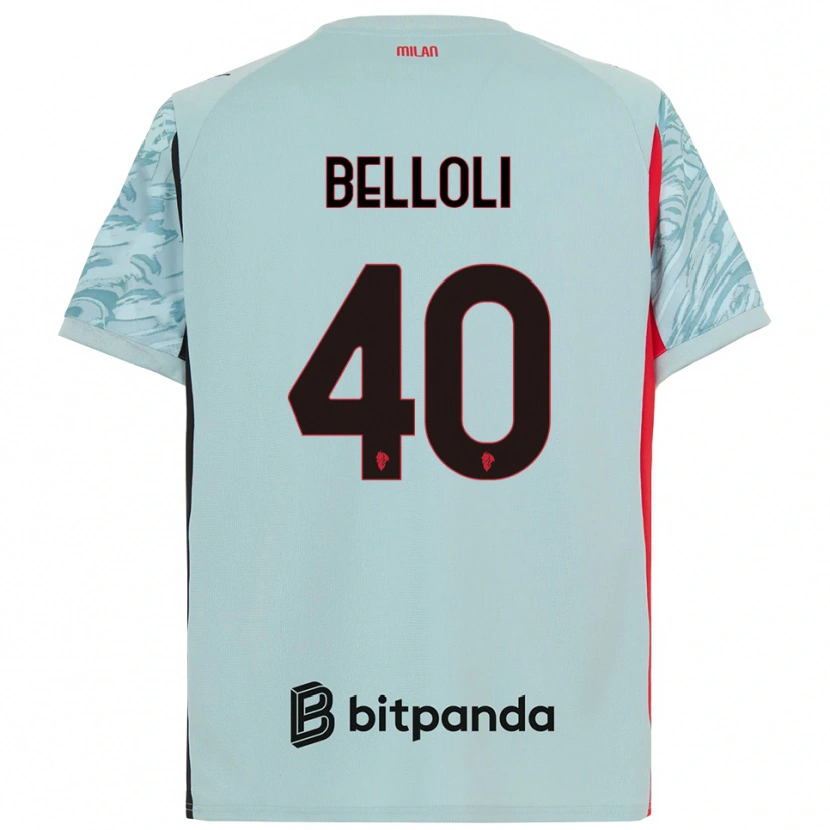 Danxen Criança Sofia Belloli #40 Azul Claro Vermelho Camisola Guarda-Redes 2025/26 Camisa