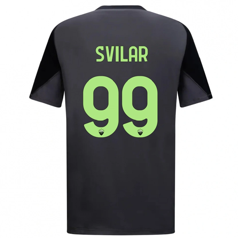 Danxen Criança Mile Svilar #99 Preto Verde Claro Camisola Guarda-Redes 2025/26 Camisa