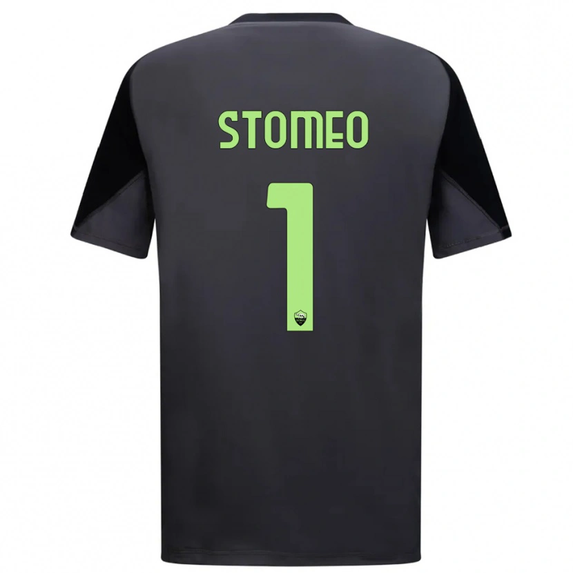 Danxen Criança Giorgio Stomeo #1 Preto Verde Claro Camisola Guarda-Redes 2025/26 Camisa