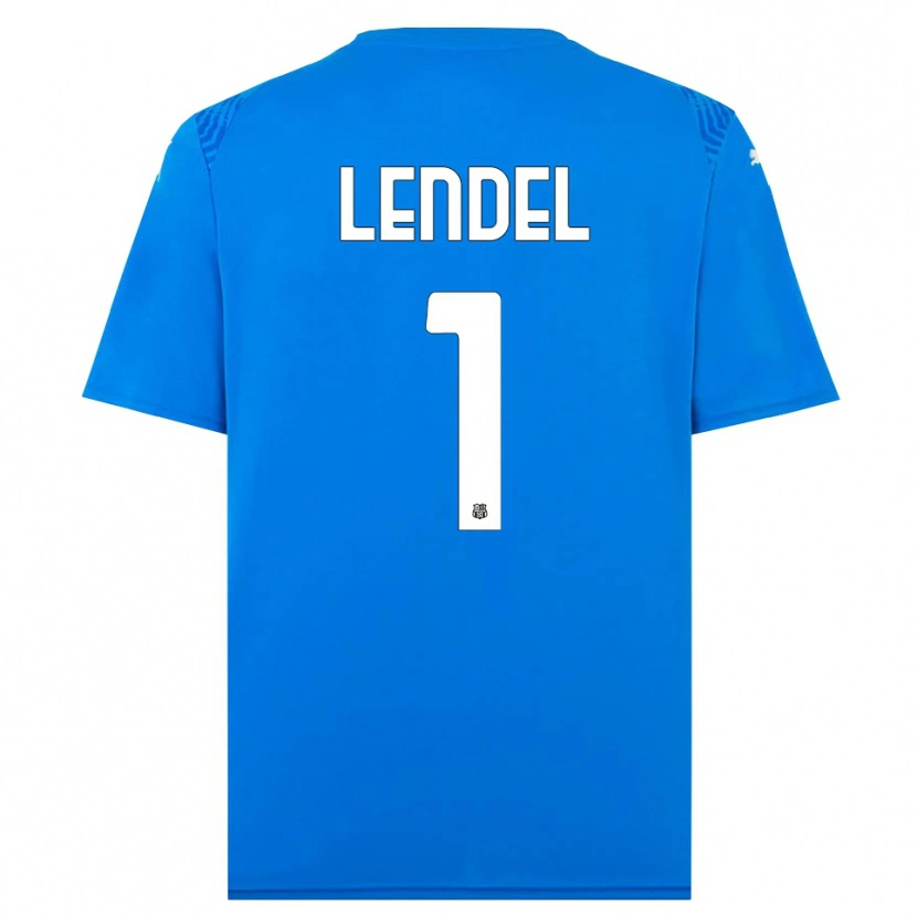 Danxen Criança Davide Lendel #1 Azul Branco Camisola Guarda-Redes 2025/26 Camisa
