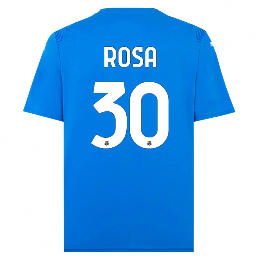 Danxen Criança Enrico Rosa #30 Azul Branco Camisola Guarda-Redes 2025/26 Camisa