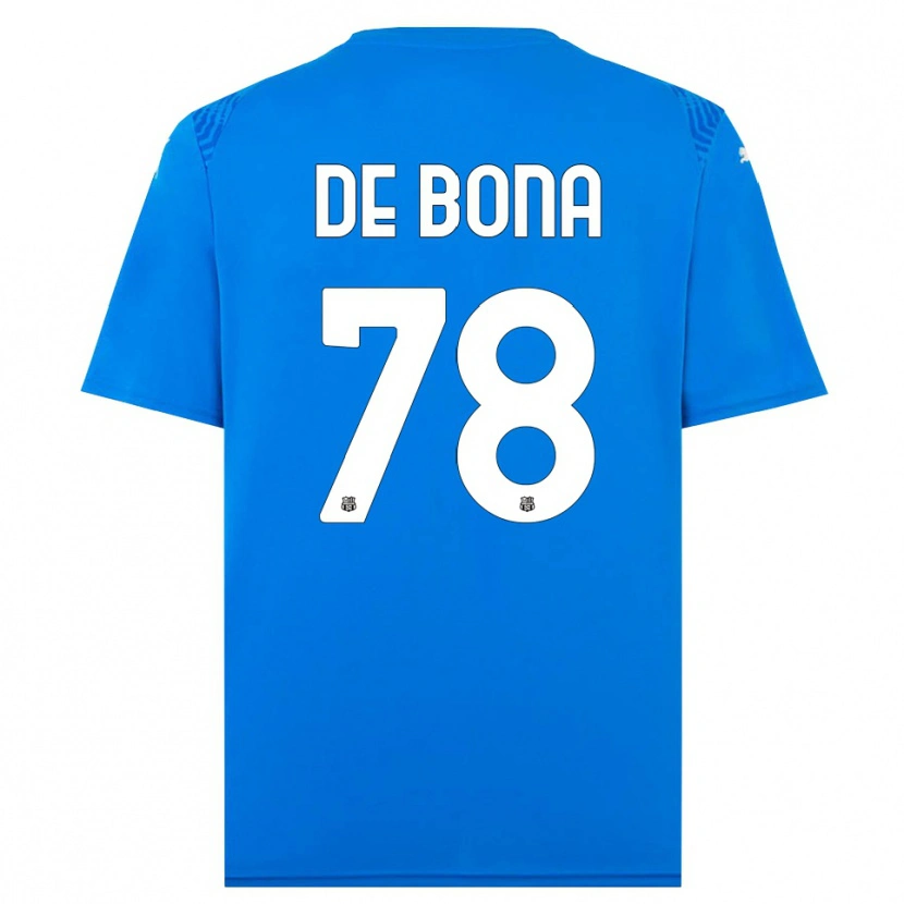 Danxen Criança Francesca De Bona #78 Azul Branco Camisola Guarda-Redes 2025/26 Camisa