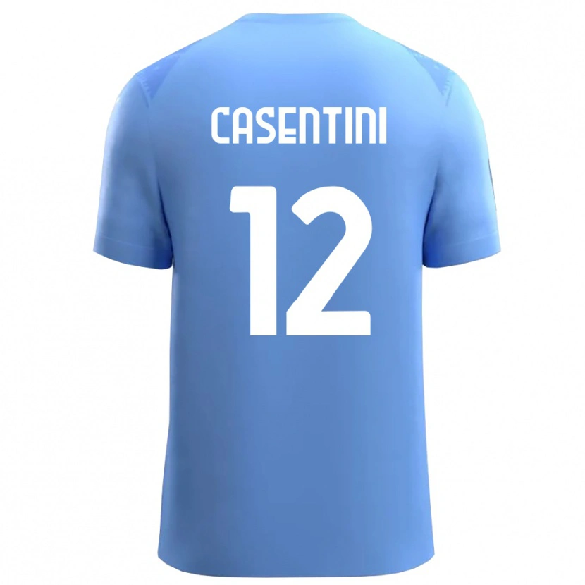 Danxen Criança Gabriele Casentini #12 Azul Céu Branco Camisola Guarda-Redes 2025/26 Camisa