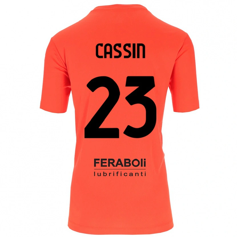 Danxen Criança Marco Cassin #23 Preto Laranja Vermelho Camisola Guarda-Redes 2025/26 Camisa