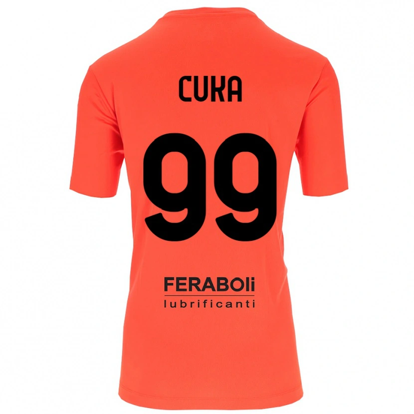 Danxen Criança Samuel Cuka #99 Preto Laranja Vermelho Camisola Guarda-Redes 2025/26 Camisa