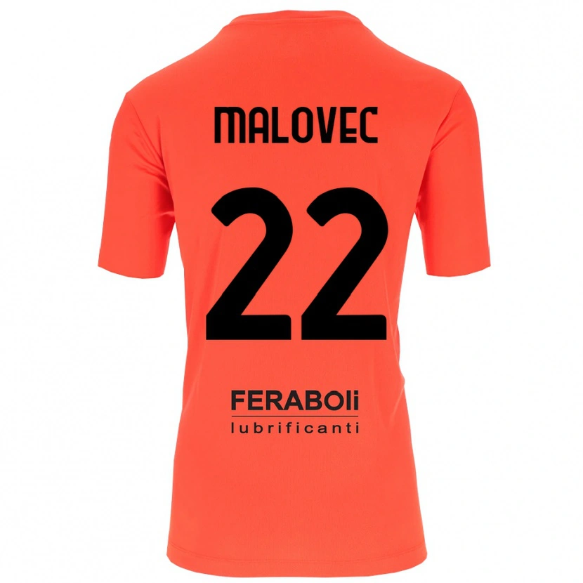 Danxen Criança Adrian Malovec #22 Preto Laranja Vermelho Camisola Guarda-Redes 2025/26 Camisa