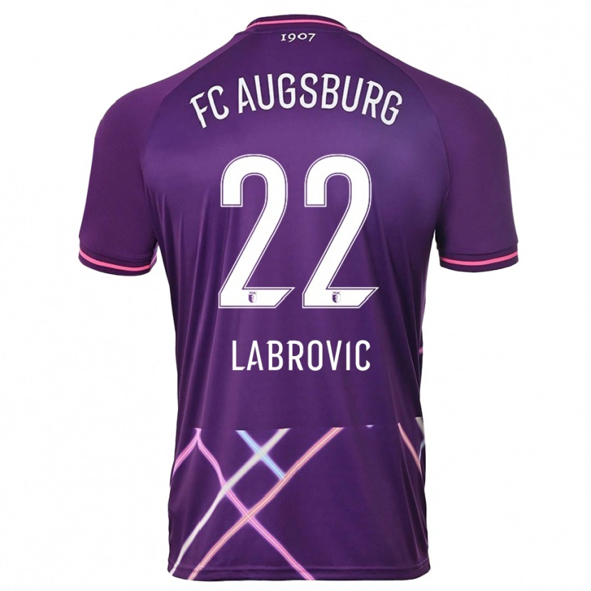 Danxen Criança Nediljko Labrovic #22 Roxo Rosa Camisola Guarda-Redes 2025/26 Camisa