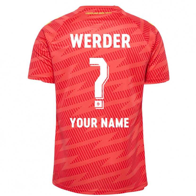 Danxen Criança Werder Bremen Amarelo Vermelho Camisola Guarda-Redes 2025/26 Camisa