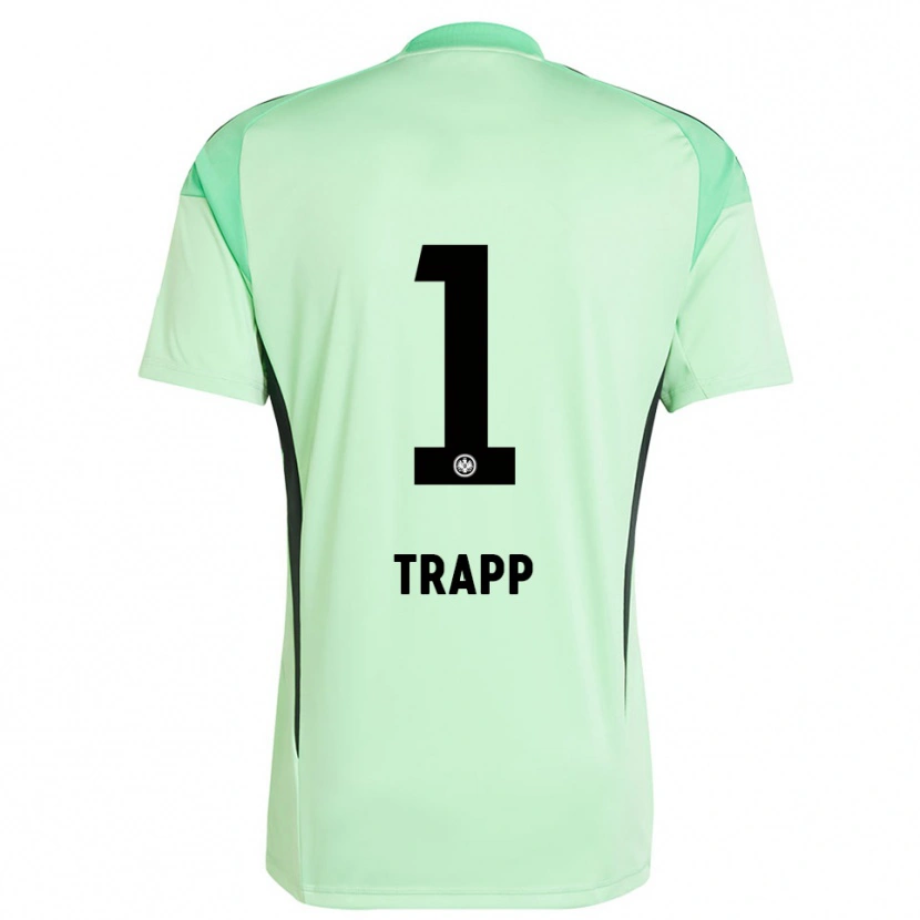Danxen Criança Kevin Trapp #1 Preto Verde Claro Camisola Guarda-Redes 2025/26 Camisa