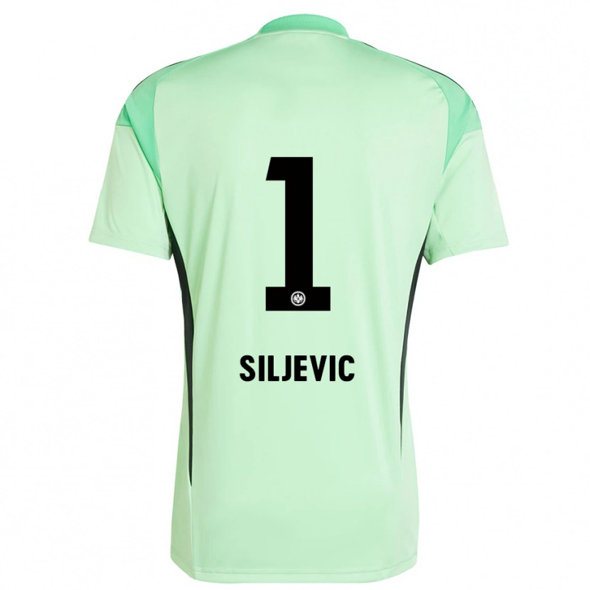 Danxen Criança Amil Siljevic #1 Preto Verde Claro Camisola Guarda-Redes 2025/26 Camisa