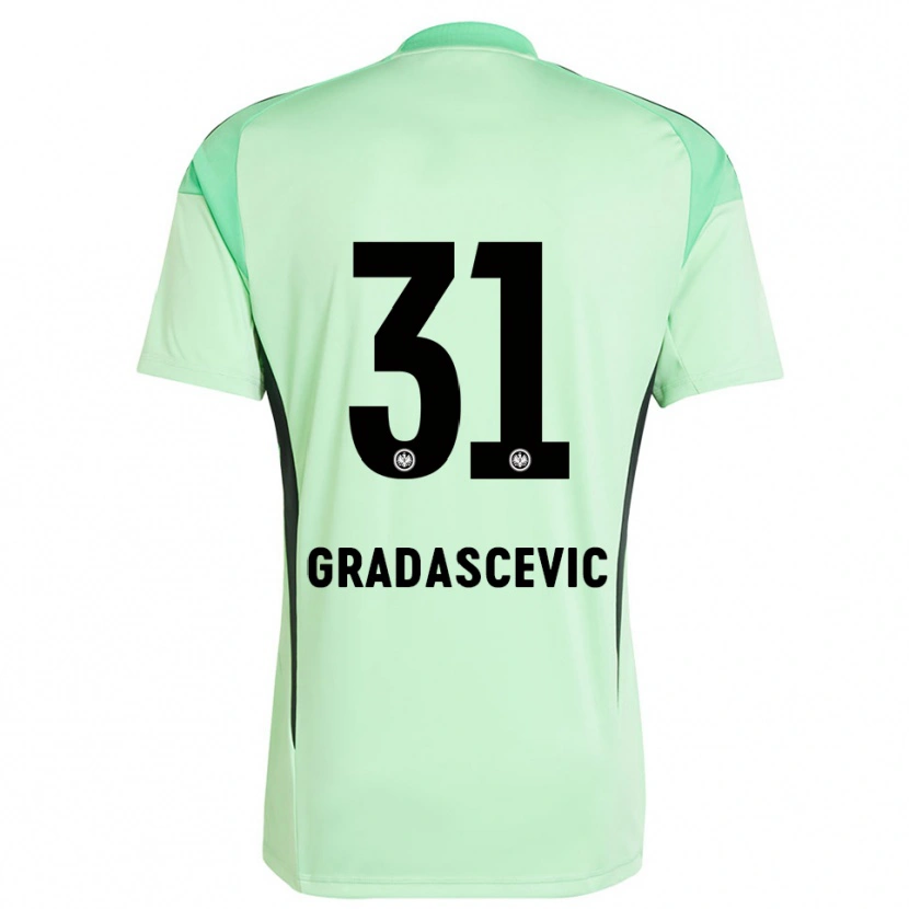 Danxen Criança Meris Gradascevic #31 Preto Verde Claro Camisola Guarda-Redes 2025/26 Camisa