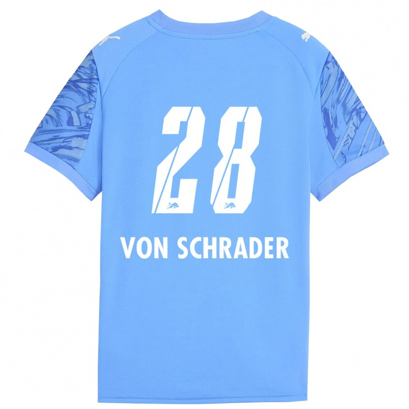 Danxen Criança Lina Von Schrader #28 Azul Real Vermelho Camisola Guarda-Redes 2025/26 Camisa