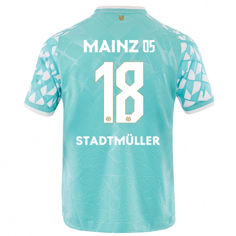 Danxen Criança Elias Stadtmüller #18 Branco Turquesa Camisola Guarda-Redes 2025/26 Camisa