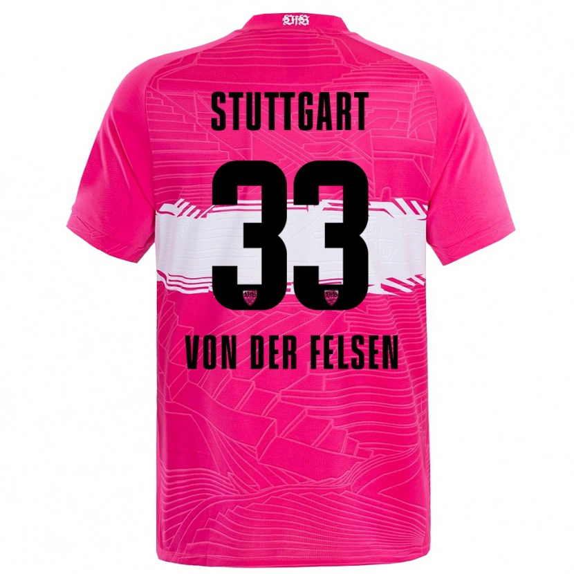 Danxen Criança Jerik von der Felsen #33 Preto Rosa Intenso Camisola Guarda-Redes 2025/26 Camisa