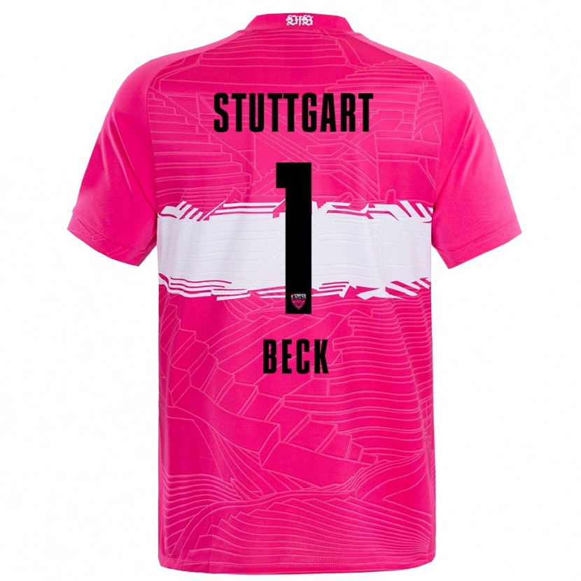 Danxen Criança Kiara Beck #1 Preto Rosa Intenso Camisola Guarda-Redes 2025/26 Camisa