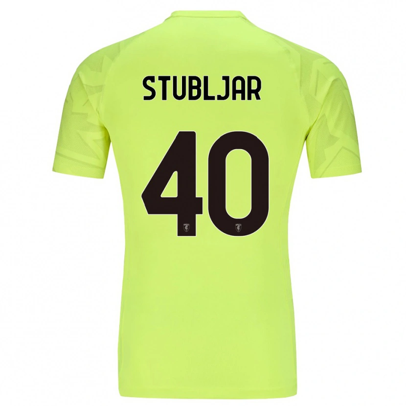 Danxen Criança Lovro Stubljar #40 Verde Fluorescente Camisola Guarda-Redes 2025/26 Camisa