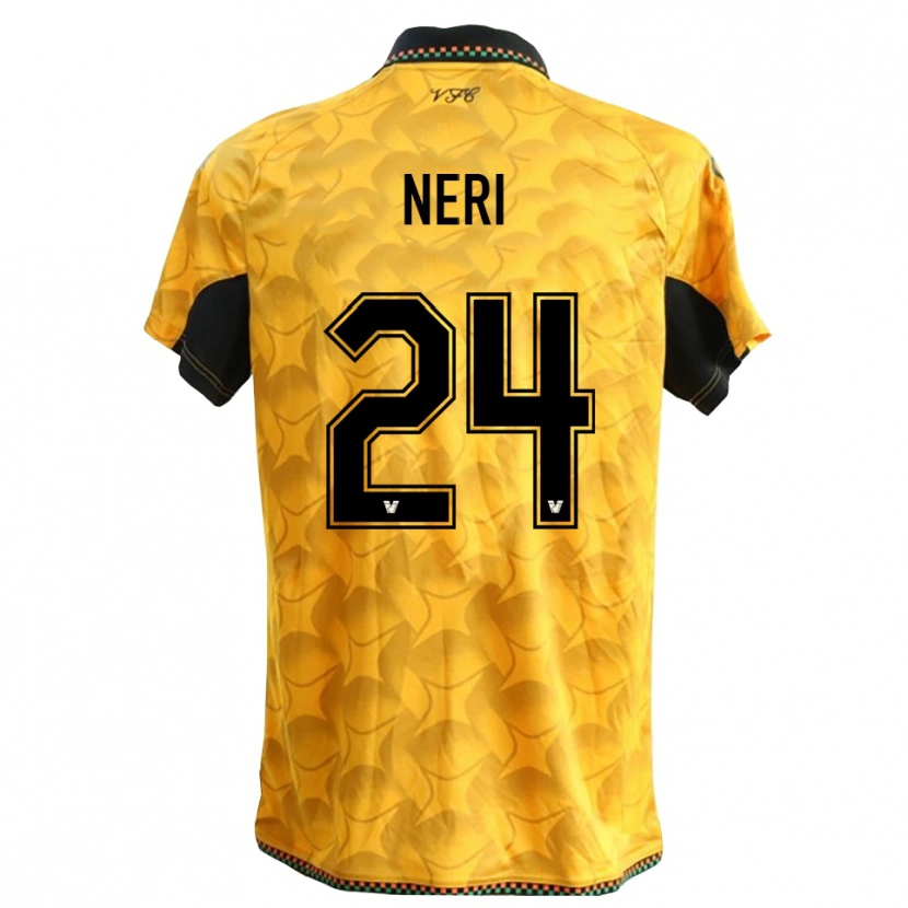 Danxen Criança Filippo Neri #24 Amarelo Preto Camisola Guarda-Redes 2025/26 Camisa