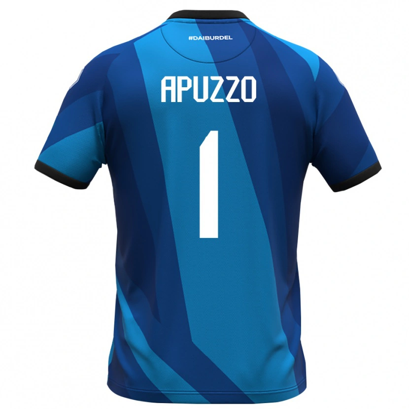 Danxen Criança Davide Apuzzo #1 Azul Real Laranja Camisola Guarda-Redes 2025/26 Camisa