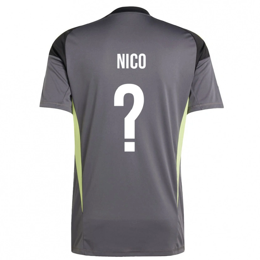 Danxen Criança Riccardo Nico #0 Cinza Escuro Camisola Guarda-Redes 2025/26 Camisa