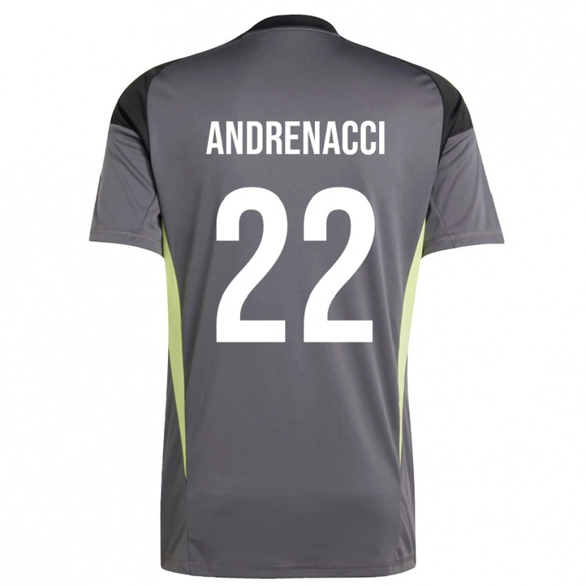 Danxen Criança Lorenzo Andrenacci #22 Cinza Escuro Camisola Guarda-Redes 2025/26 Camisa