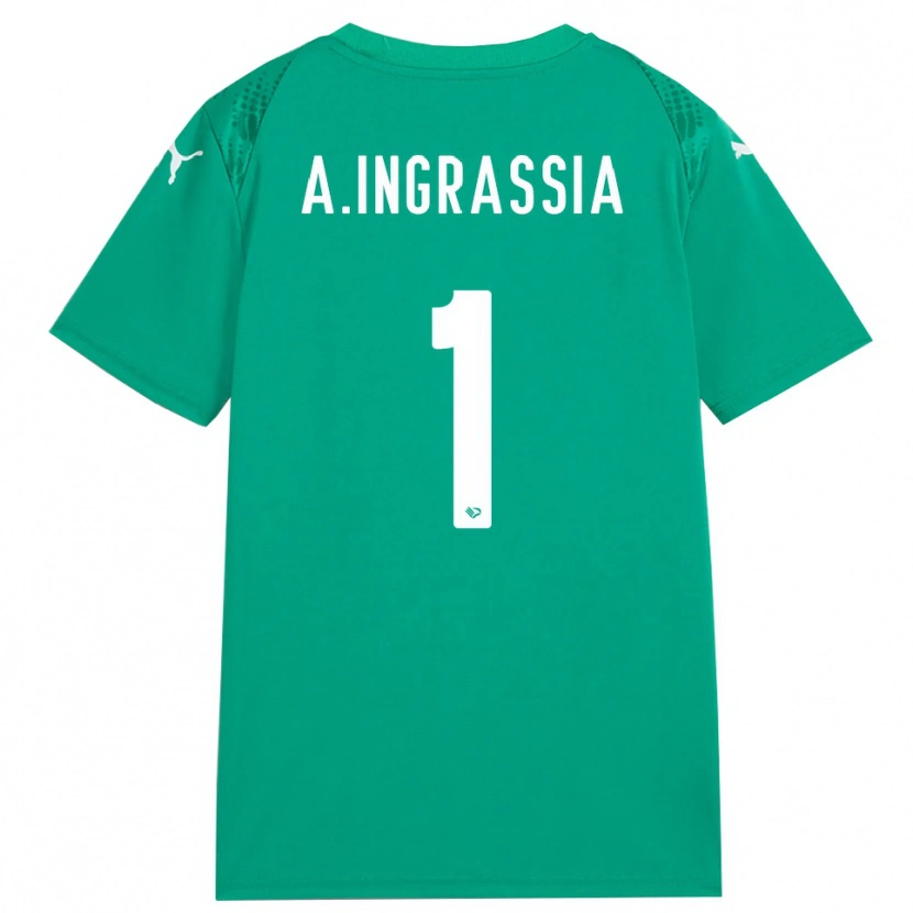 Danxen Criança Antonio Ingrassia #1 Verde Mar Branco Camisola Guarda-Redes 2025/26 Camisa