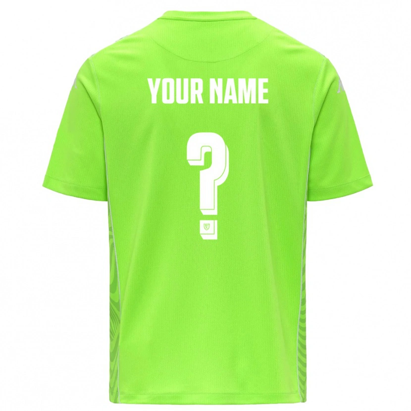 Danxen Criança Spezia Calcio Verde Grama Branco Camisola Guarda-Redes 2025/26 Camisa