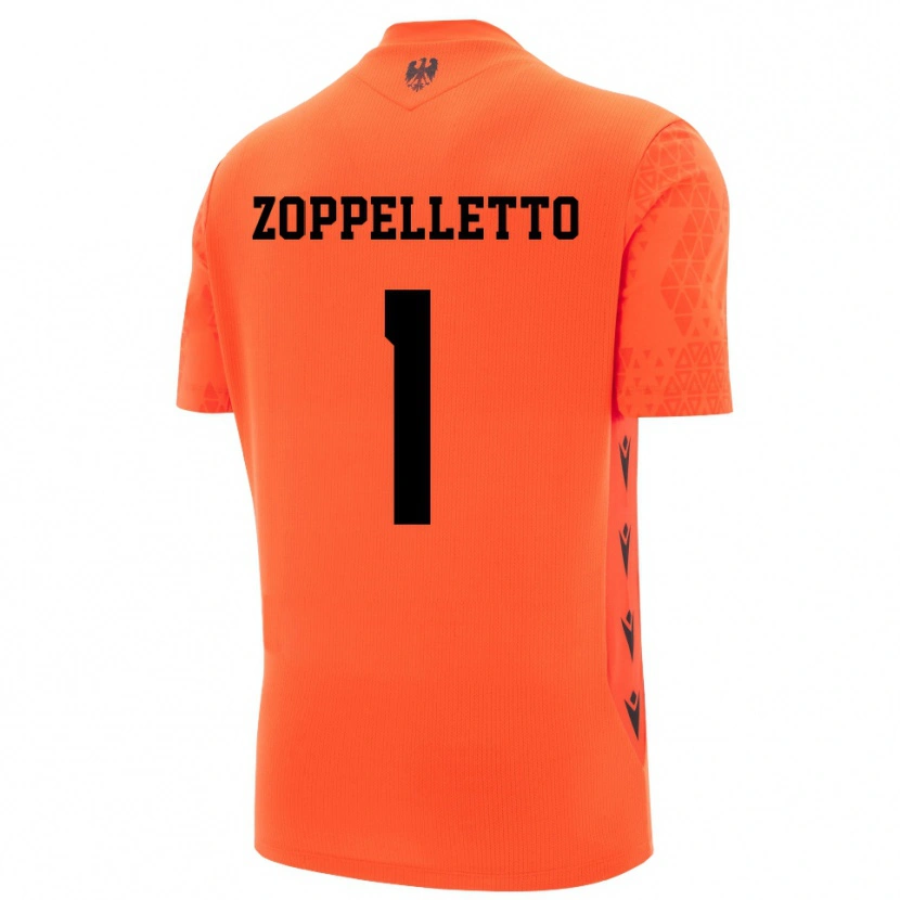 Danxen Criança David Zoppelletto #1 Laranja Escuro Preto Camisola Guarda-Redes 2025/26 Camisa