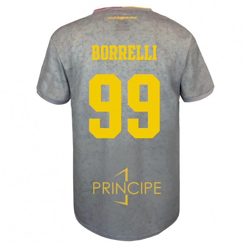 Danxen Criança Edoardo Borrelli #99 Prata Marrom Arenoso Camisola Guarda-Redes 2025/26 Camisa