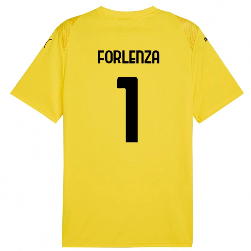 Danxen Criança Carlo Forlenza #1 Amarelo Preto Camisola Guarda-Redes 2025/26 Camisa