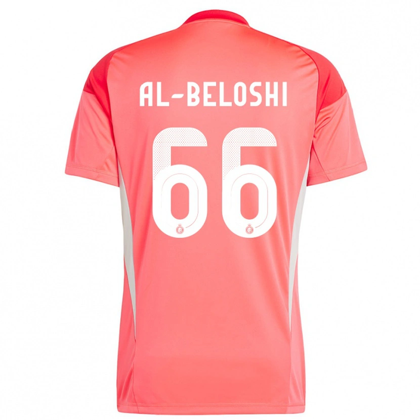Danxen Criança Reem Al-Beloshi #66 Amarelo Laranja Vermelho Camisola Guarda-Redes 2025/26 Camisa
