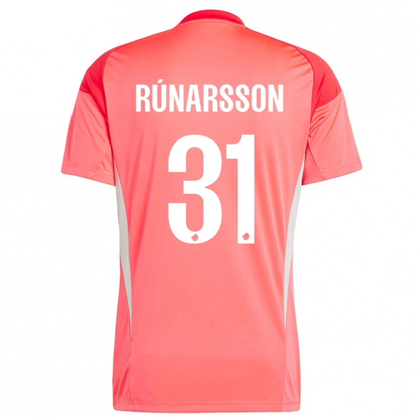 Danxen Criança Rúnar Alex Rúnarsson #31 Vermelho Branco Camisola Guarda-Redes 2025/26 Camisa